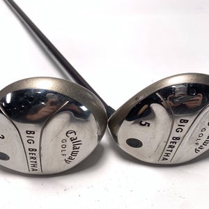 Callaway Big Bertha 2004 3 & 5 Fairway Wood Set 15* 18* 55g Ladies RH