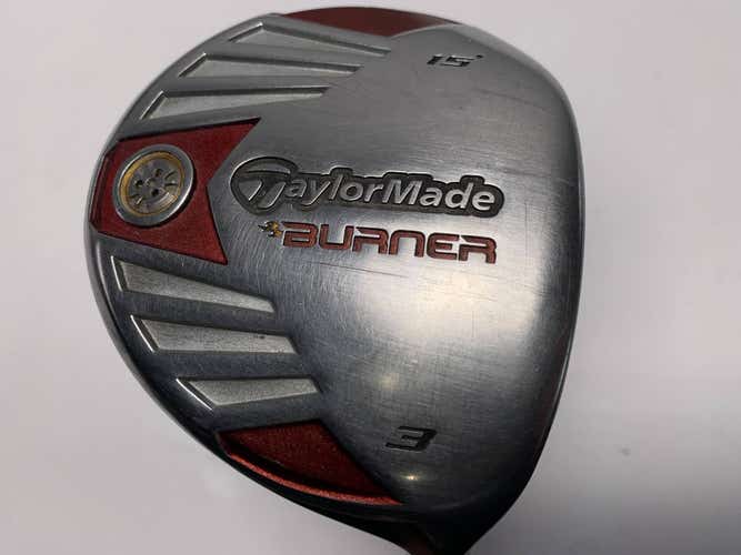 TaylorMade Burner Steel 2007 3 Fairway Wood 15* REAX 50g Senior Graphite Mens RH