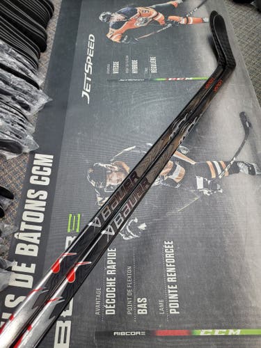 2 PACK | P28 | 77 Flex NEW! Senior Bauer Vapor Flylite League Left Handed Hockey Stick Pro Stock