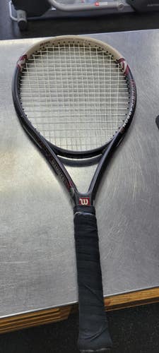Used Wilson HAMMER 3.3 Adult Tennis Racquet Navy Blue 4 1/4" 11497-S000151406