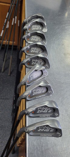 Used Ping ZING 2 ORANGE DOT Mens Iron Set LH 3I-SW 11497-S000151397