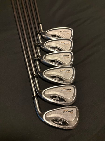 Men's 2010 Cobra Cobra SS-i Oversize Right Handed Iron Set Regular Flex 6 Pieces Graphite Shaft (Use