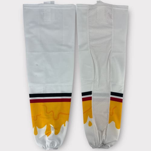 Pro Stock Used 32" Wilkes-Barre/Scranton Penguins 2023 Old Forge Pizzas Hockey Socks