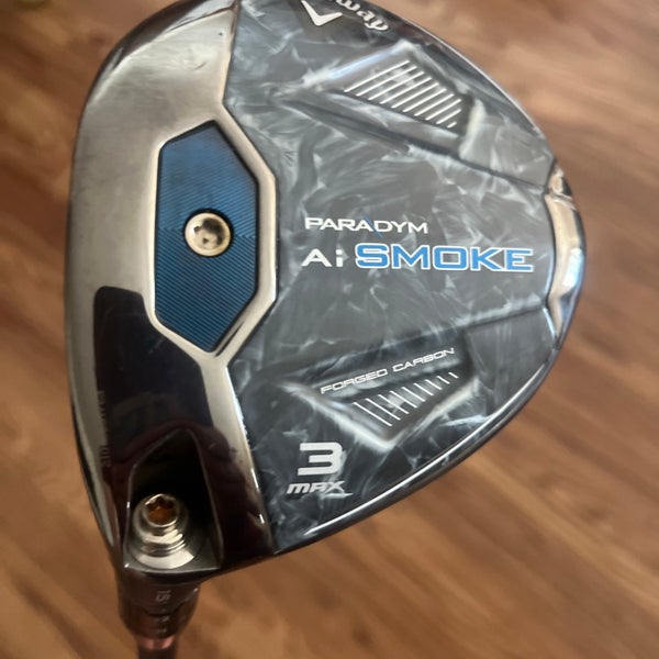 Men's 2024 Callaway Paradym Ai Smoke Max Left Hand Fairway Wood Stiff Flex 3 Wood (Used)