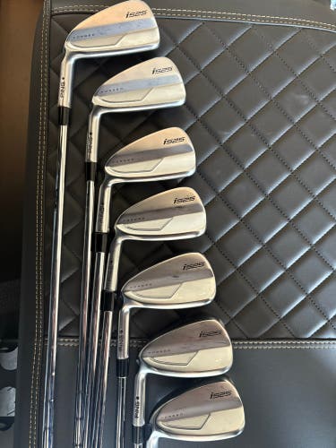 Men's 2023 Ping i525 Left Hand Iron Set Stiff Flex (7 Clubs) #5 - #9, PW, GW Steel Shaft (Used)
