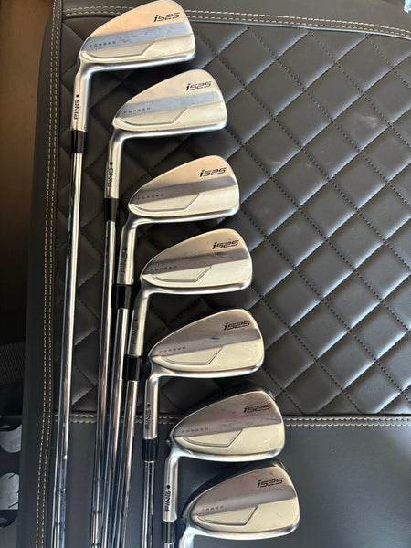 Men's 2023 Ping i525 Left Hand Iron Set Stiff Flex (7 Clubs) #5 - #9, PW, GW Steel Shaft (Used)