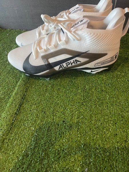 White Men's Size M 11.5 (W 12.5) Adult Nike High Top Detachable Cleats (New)