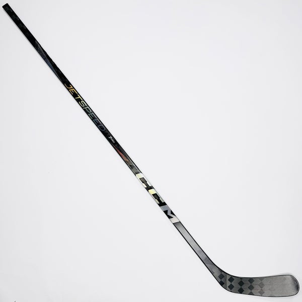 New Custom Black CCM Jetspeed FT7 Pro Hockey Stick-LH-75 Flex-P90T-Grip W/ Bubble Texture