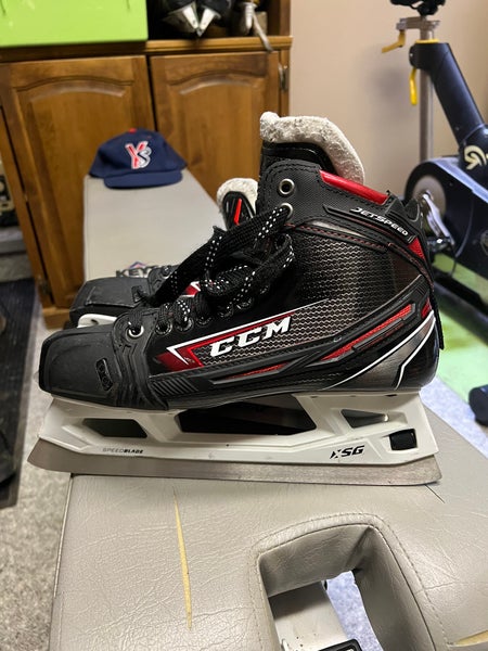 2019 CCM Jetspeed FT2 Hockey Goalie Skates Regular Width 9.5 (Used)