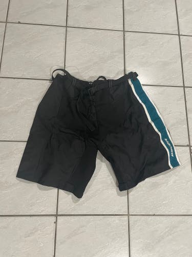 Pro Stock Bauer San Jose Sharks Cali Fin XL Hockey Pant Shell *RARE*