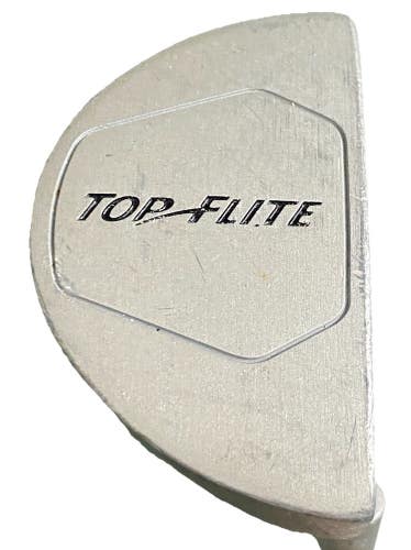 Top Flite Golf Mallet Putter RH Steel Shaft 35 In. Factory Grip Good Condition