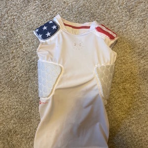 White Small / Medium Boys Under Armour Compression (Used)