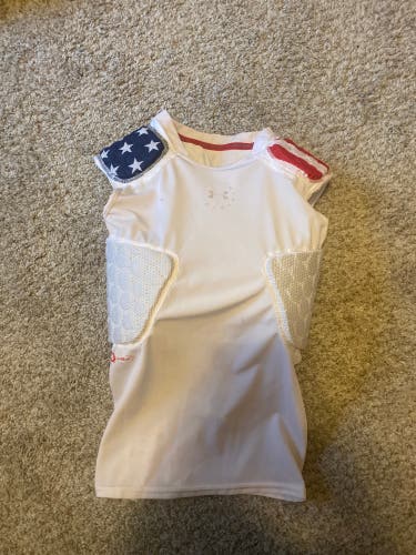 White Small / Medium Boys Under Armour Compression (Used)