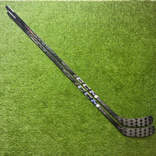 2 Pack-CCM Jetspeed FT7 Pro Hockey Sticks-Chrome-RH 80 Flex P29 (New)