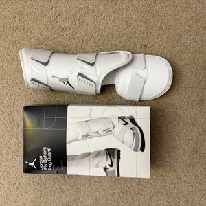 White Senior Air Jordan Shin Guards (New)