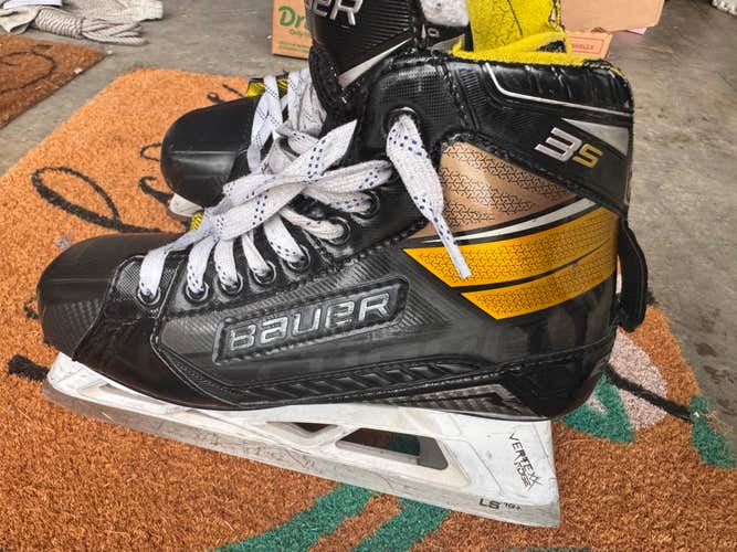Bauer Supreme 3S Hockey Goalie Skates - Size 7 regular width