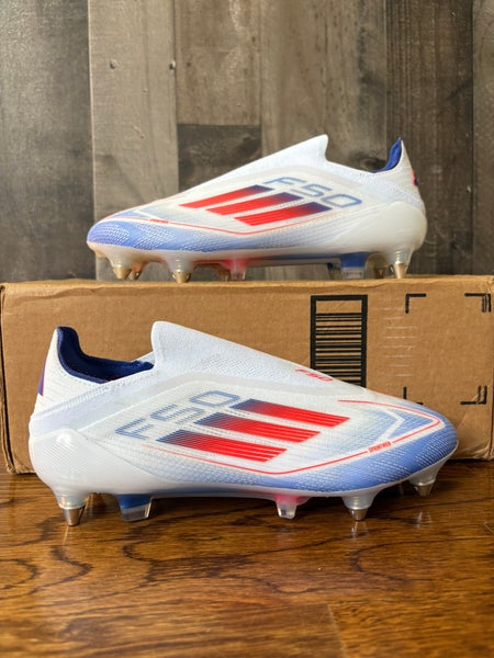 Adidas F50 Elite LL SG Laceless Soccer Cleats White Mens 5.5 Womens 6.5 IF1319