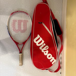 Jr. Wilson Pro Staff Tennis Racquet With Wilson Bag And 6 Gamma Quick kids 36 Balla (Used)