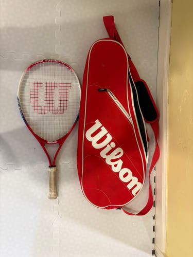 Jr. Wilson Pro Staff Tennis Racquet With Wilson Bag And 6 Gamma Quick kids 36 Balla (Used)