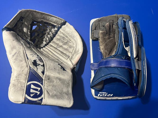 Warrior Glove and Blocker R\G4 Jr
