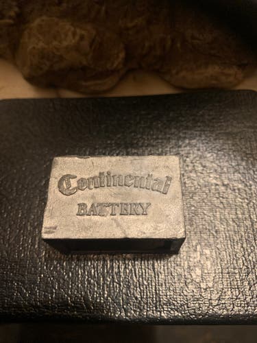 Vintage Casr Iron Continental Battery Paper Weight