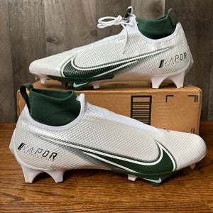 Nike Vapor Edge Pro 360 White Green Football Cleats CV6345-103 Men's Size 13
