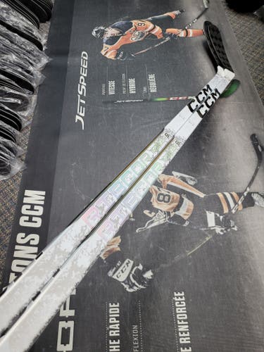 2 PACK | P29 | 70 Flex NEW! Senior CCM RibCor Trigger 9 Pro White Left Hand Hockey Stick Pro Stock