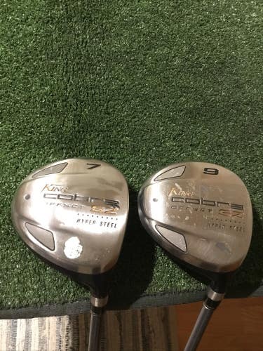 King Cobra Ladies SZ Offset Woods Set (7W & 9W)Aldila HM Tour 50 Graphite Shafts