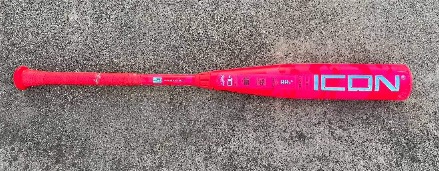 Rawlings Icon Electric Unicorn Composite USSSA Certified Bat (-10) 19 oz 29" (Used)