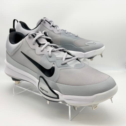 Gray Men's Size M 14.0 (W 15.0) Adult Nike Force Zoom Trout 9 Elite Low Top Metal (New)