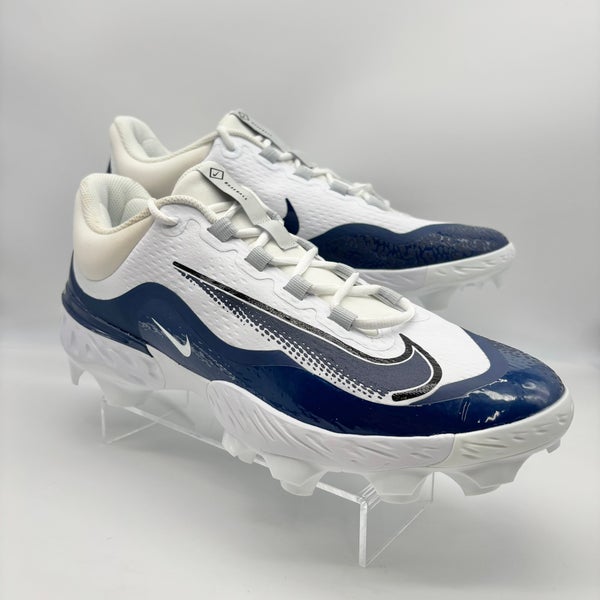 White Men's Size M 14.0 (W 15.0) Adult Nike Nike alpha huarache elite 4 Low Top Molded Cleats (New)