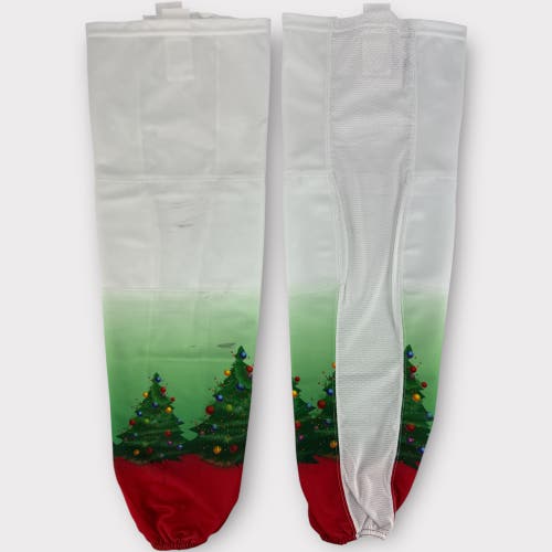 Pro Stock Used 32" Wilkes-Barre/Scranton Penguins 2022 Christmas Ugly Sweater Hockey Socks