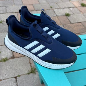 MENS ADIDAS X PLR PULSE ATHLETIC SLIP-ON SHOES DARK BLUE CLOUD WHITE CARBON 11.5