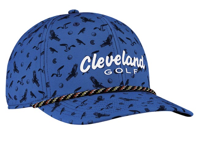 NEW Cleveland Golf Pattern Rope Blue Adjustable Snapback Golf Hat/Cap