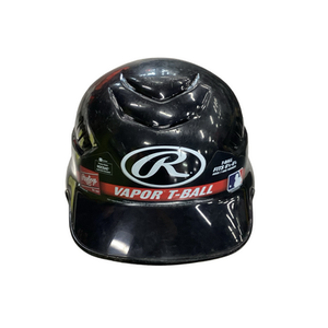 Used Rawlings VAPOR T BALL Batting Helmet No Mask Black SM 11613-S000166486