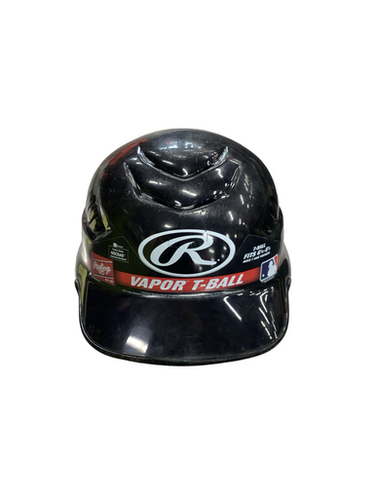 Used Rawlings VAPOR T BALL Batting Helmet No Mask Black SM 11613-S000166486