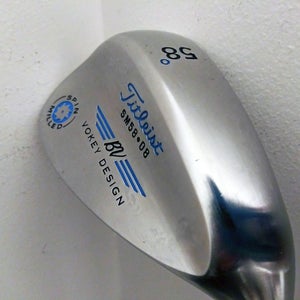 Titleist Vokey Spin Milled Lob Wedge 58* 08* (CUSTOM CHROME, Black/Blue)