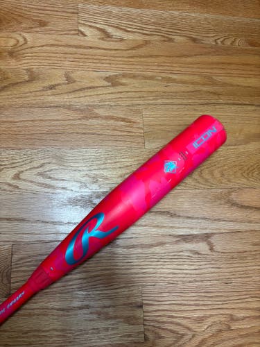 Rawlings Pink Electric Unicorn Icon Composite USSSA Certified Bat (-10) 20 oz 30" (Used)
