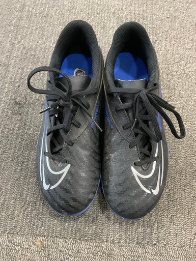 Used Nike PHANTOM GX Soccer Cleats Black And Royal Blue Junior 04.5 11614-S000220055
