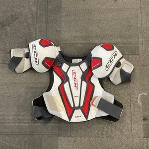 Used CCM VECTOR 04 Senior Shoulder Pads Red And White XL 11614-S000220036