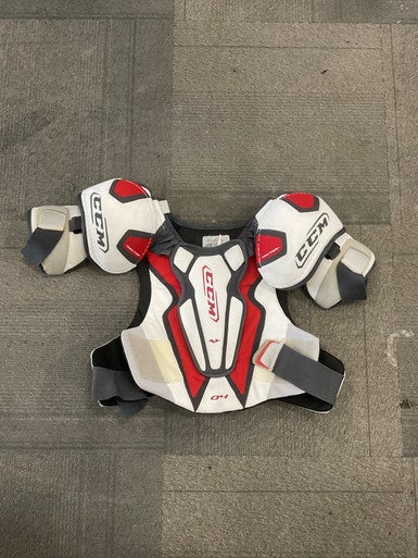 Used CCM VECTOR 04 Senior Shoulder Pads Red And White XL 11614-S000220036