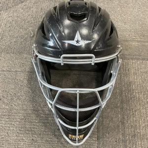 Used All Star MVP2400-1 HELMET Catchers Helmet w/Mask Black M/L 11614-S000220027