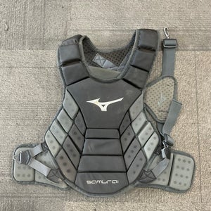 Used Mizuno SAMURAI Catchers Chest Protector Black Adult 11614-S000220025
