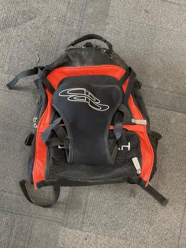Used BoomBah PLAYER CARRY BACKPACK BB/SB Player Backpack Orange 11614-S000220024