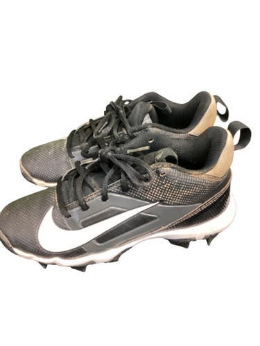 Used Nike BLACK BASEBALL CLEATS BB/SB Cleats Black Junior 03 11884-S000051291