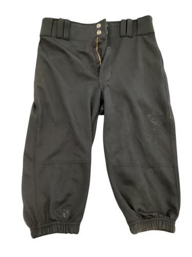 Used Champro YOUTH LARGE BLACK BASEBALL PANTS BB/SB Pant Boys Black LG 11884-S000051296