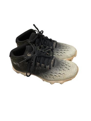 Used Under Armour BASEBALL CLEATS GRAY BB/SB Cleats Black Junior 04.5 11884-S000051351
