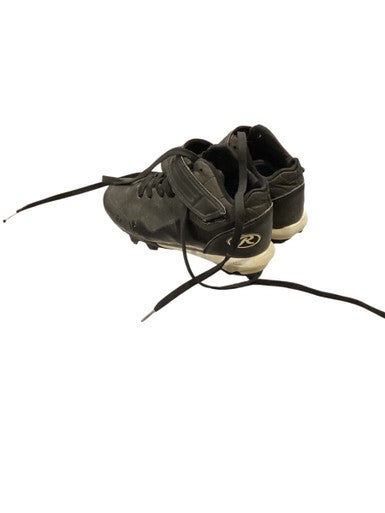 Used Rawlings BASEBALL CLEATS BB/SB Cleats Black Junior 01.5 11884-S000051352