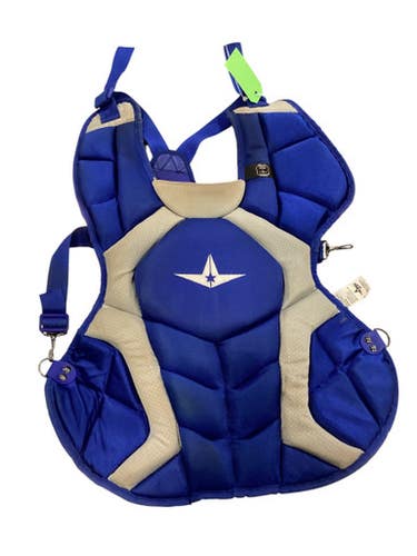 Used All Star CHEST PROTECTOR BLUE Catchers Chest Protector Royal Blue Intermed 11884-S000051298