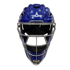 Used All-Star BLUE CATCHERS HELMET Catchers Helmet w/Mask Royal Blue LG 11884-S000051300